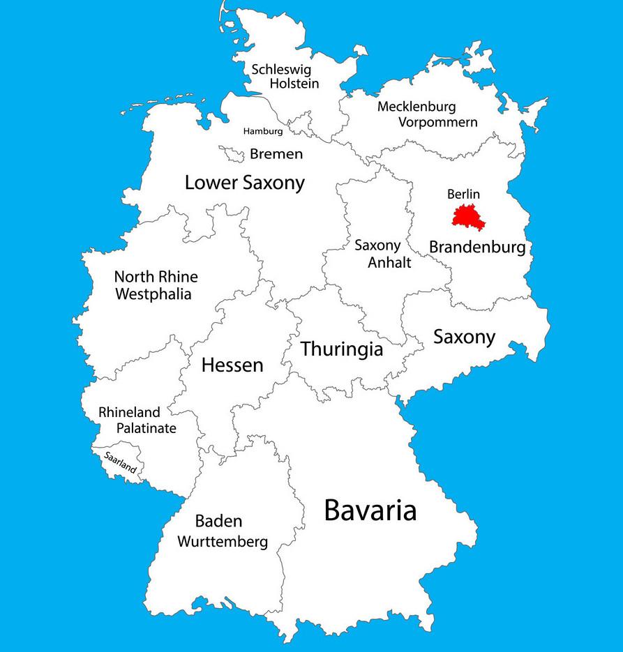 sassnitz berlin karta Berlin, Njemačka   karta Njemačkoj pokazuje Berlin (Njemačka)